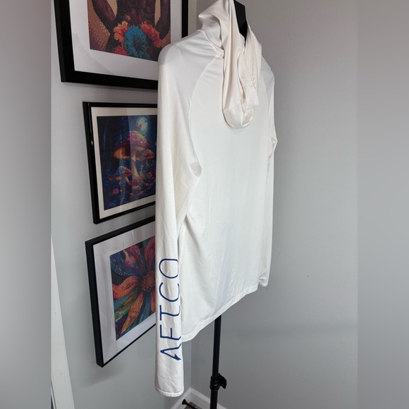 Aftco - White Long Sleeve Hoodie - Picture 3 of 4